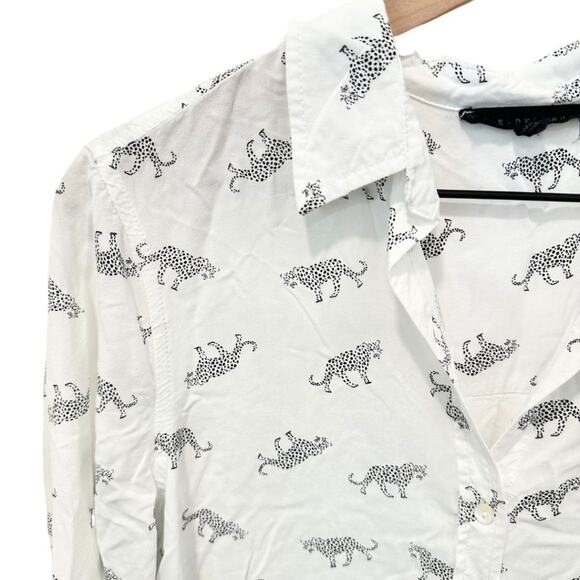 Jane and Delancey Button Up Shirt Colorful Animal Print M - Picture 5 of 8